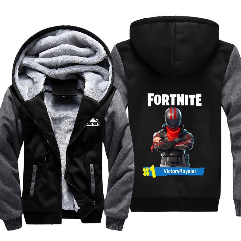 Fortnite Jackets - Solid Color Fortnite Game Victory Royale Special Forces Icon Super Cool Fleece Jacket - Image 5