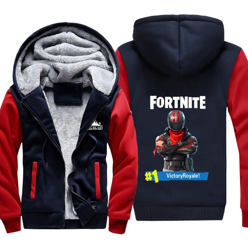 Fortnite Jackets - Solid Color Fortnite Game Victory Royale Special Forces Icon Super Cool Fleece Jacket