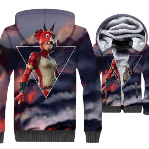 Fortnite Jackets - Solid Color Fortnite Series Special Forces  Super Cool 3D Fleece Jacket