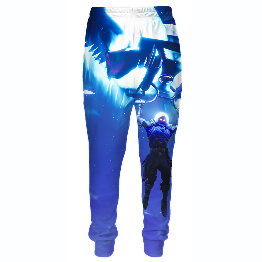 Fortnite Landing Raven Hoodies - Deep Sea Blue Pullover Hoodie - Image 6