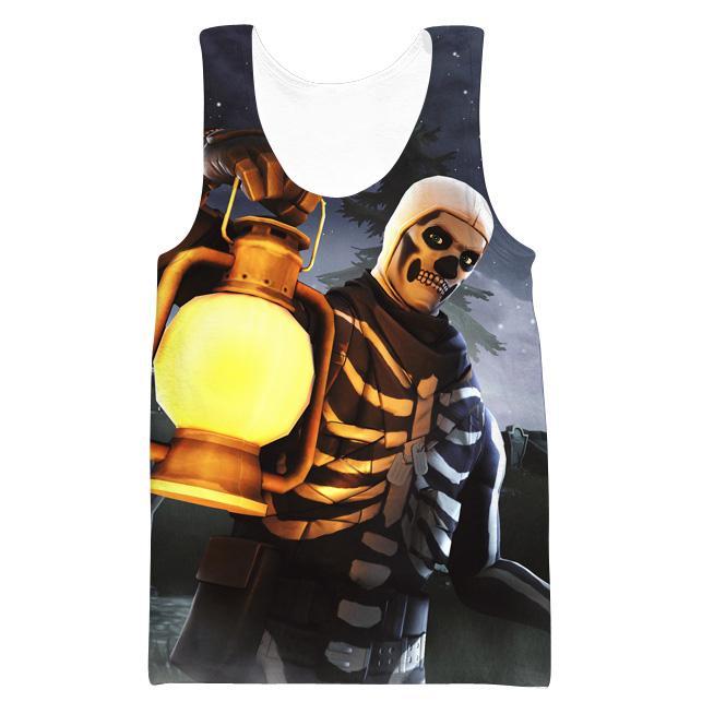 Fortnite Skull Trooper Hoodies - Light Yellow Pullover Hoodie - Image 4
