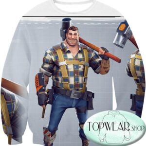 Fortnite Sweatshirts - Battle Royale Constructor Base 3D Sweatshirt