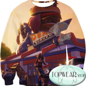 Fortnite Sweatshirts - Battle Royale Gameplay 3D Sweatshirt