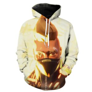 Fortnite Unmasked Drift Hoodies - Masked White Pullover Hoodie