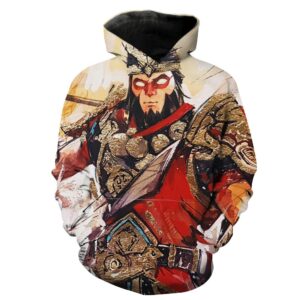 Fortnite Wukong Skin Hoodies - Skins Printe Pullover White Hoodie