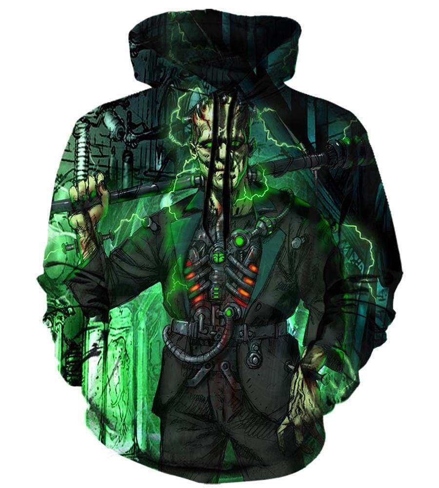 Frankenstein Hoodies - Pullover Green Hoodie