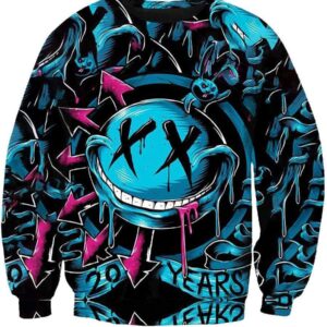 Funny Blink 182 Sweatshirts - Demon Black 3D Sweatshirt