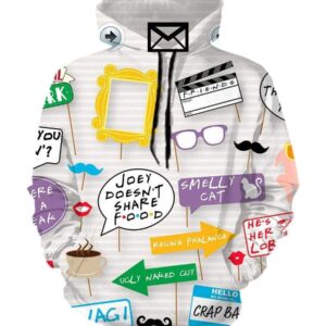 Funny Friends Hoodies - Pullover White Hoodie