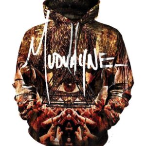 Funny Mudvayne Hoodies - Zip Up The Eye Black 3D Hoodie