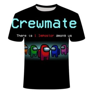 Game Among Us 3D Printed Casual Breathable T-Shirt