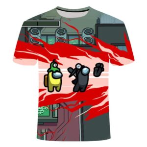 Game Among Us 3D Printed Short Sleeves T-Shirt