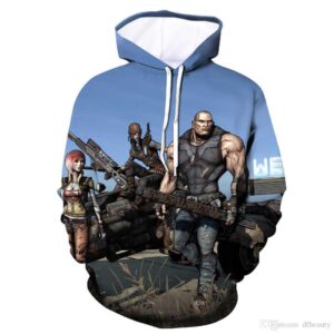 Game Borderlands 3 Hoodies - 3D Digital Print Hooded Pullover