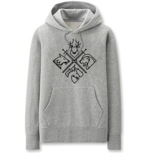 Game of Thrones Hoodies - Solid Color Game of Thrones Throne Icon Fleece Hoodie