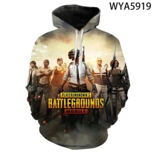 Game Playerunknown's Battlegrounds PUBG 3D Print Men's Hoodies