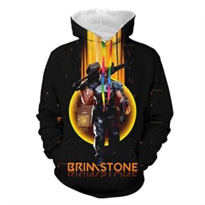 Game Valorant Hoodies - Brimstone 3D Unisex Hooded Pullover Sweatshirt