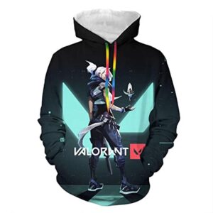 Game Valorant Hoodies - Jett Omen 3D Unisex Hooded Pullover Sweatshirt