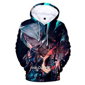 Game Valorant Hoodies - Jett Phoenix 3D Unisex Hooded Pullover Sweatshirt