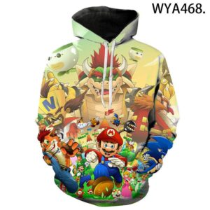 Games Super Mario 3D Hoodies - Super Smash Bros Sweatshirts