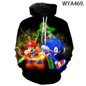 Games Super Mario 3D Hoodies - Super Smash Bros Sweatshirts