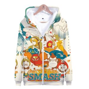 Games Super Mario Hoodies - Super Smash Bros 3D Hoodie Outerwear