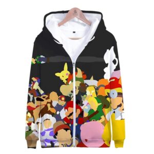 Games Super Mario Hoodies - Super Smash Bros 3D Hoodie Outerwear