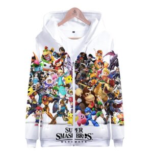 Games Super Mario Hoodies - Super Smash Bros 3D Hoodie Outerwear
