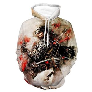 Ghost of Tsushima Hoodies - Jin Sakai 3D Hooded Pullover Jumper