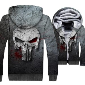 Ghost Rider Jackets - Ghost Rider Series Daredevil Punisher Skull Super Cool 3D Fleece Jacket