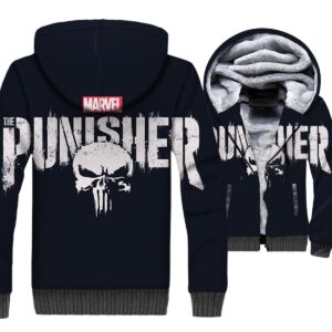 Ghost Rider Jackets - Ghost Rider Series PUNISHE Devil Skull Super Cool 3D Fleece Jacket