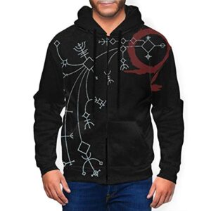 God of War Hoodie - 3D Print Hooded Zip Up Sweatshirt