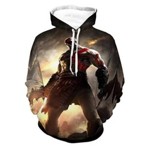 God of War Hoodie - God of War Kratos 3D Print Hooded Sweatshirt