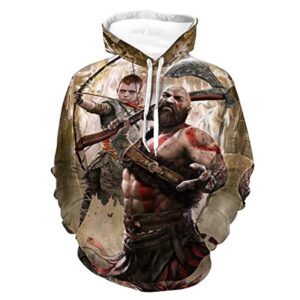 God of War Hoodie - God of War Kratos 3D Print Hooded Sweatshirt