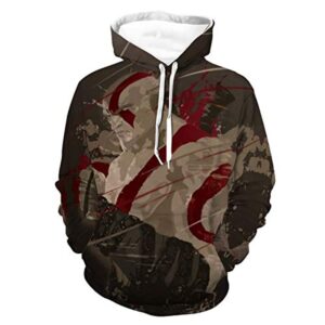 God of War Hoodie - God of War Kratos 3D Print Hooded Sweatshirt