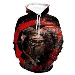 God of War Hoodie - God of War Kratos 3D Print Hooded Sweatshirt
