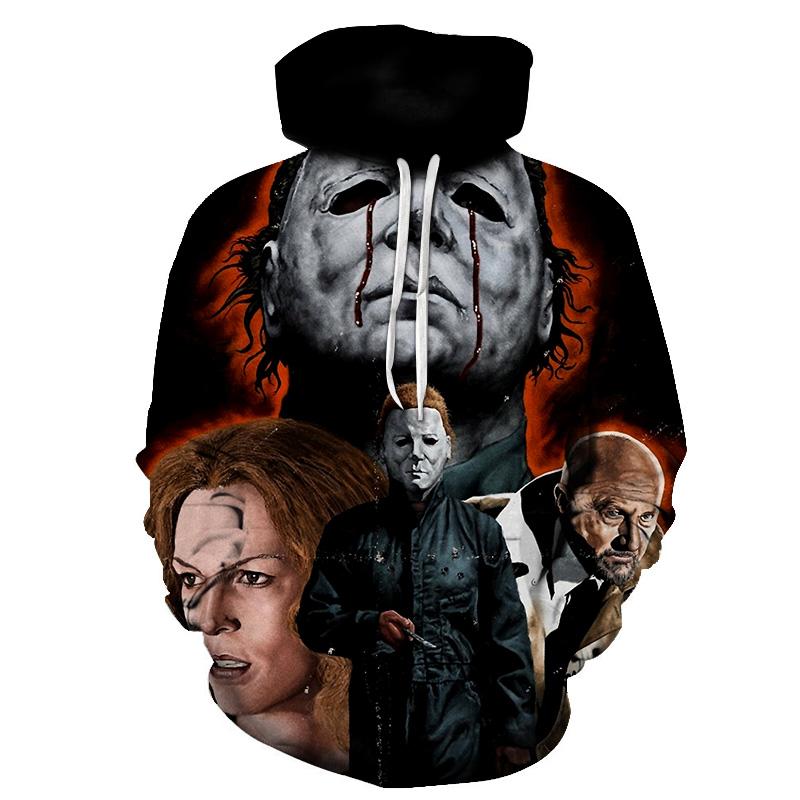 Halloween Bleeding Eye Devil 3D Printed Hoodie