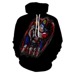 Halloween Devil 3D Finger Printed Hoodie