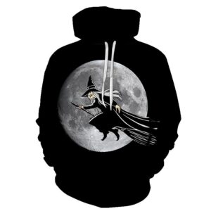 Halloween Devil 3D Printed Big Moon Hoodie