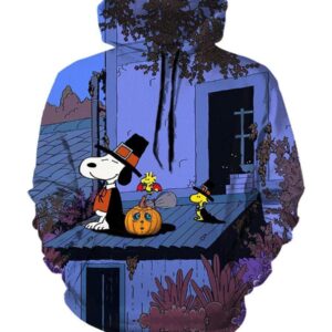 Halloween Snoopy Hoodies - Pullover Blue Hoodie