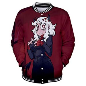 Helltaker Baseball Jacket  - Unisex 3D Button Up Coat