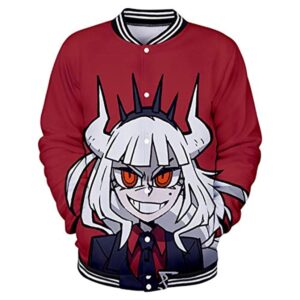 Helltaker Baseball Jacket  - Unisex 3D Button Up Coat