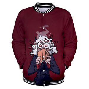 Helltaker Baseball Jacket  - Unisex 3D Button Up Coat