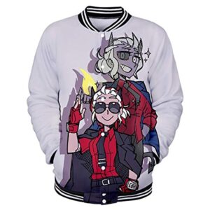 Helltaker Baseball Jacket  - Unisex 3D Button Up Coat