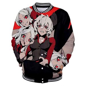 Helltaker Baseball Jacket  - Unisex 3D Button Up Coat