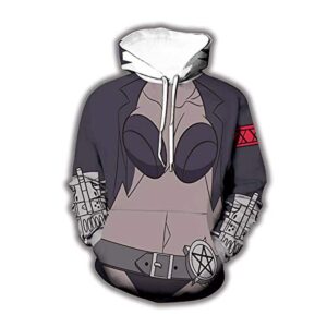 Helltaker Hoodies -Judgement Unisex 3D Pullover Hooded Sweatshirt