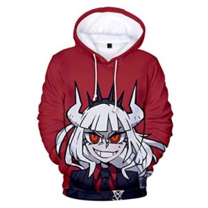 Helltaker Hoodies - Lucifer Unisex 3D Pullover Hooded Sweatshirt
