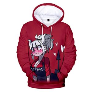 Helltaker Hoodies -Unisex 3D Pullover Hooded Sweatshirt