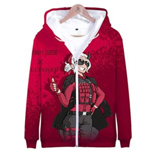 Helltaker Hoodies - Unisex 3D Zip Up Hooded Jacket