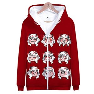 Helltaker Hoodies - Unisex 3D Zip Up Hooded Jacket