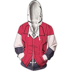 Helltaker Hoodies - Zdrada Unisex 3D Zip Up Hooded Jacket