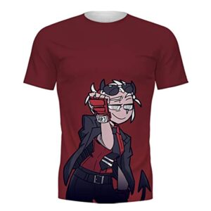 Helltaker Shirt - Justice Short Sleeve Casual Tops T-Shirts for Adult and Kids